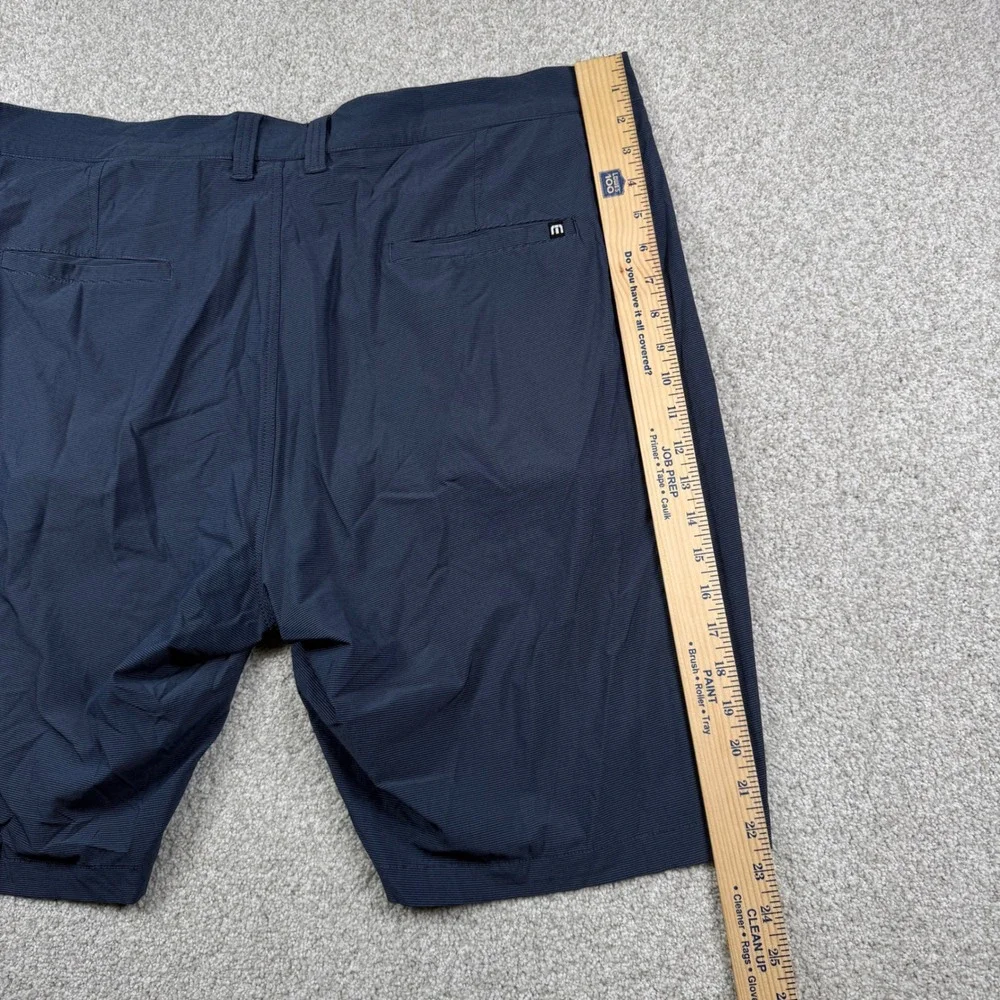 Travis Mathew Golf Shorts Men 42 Blue‎ Micro Stripe Stretch Performance